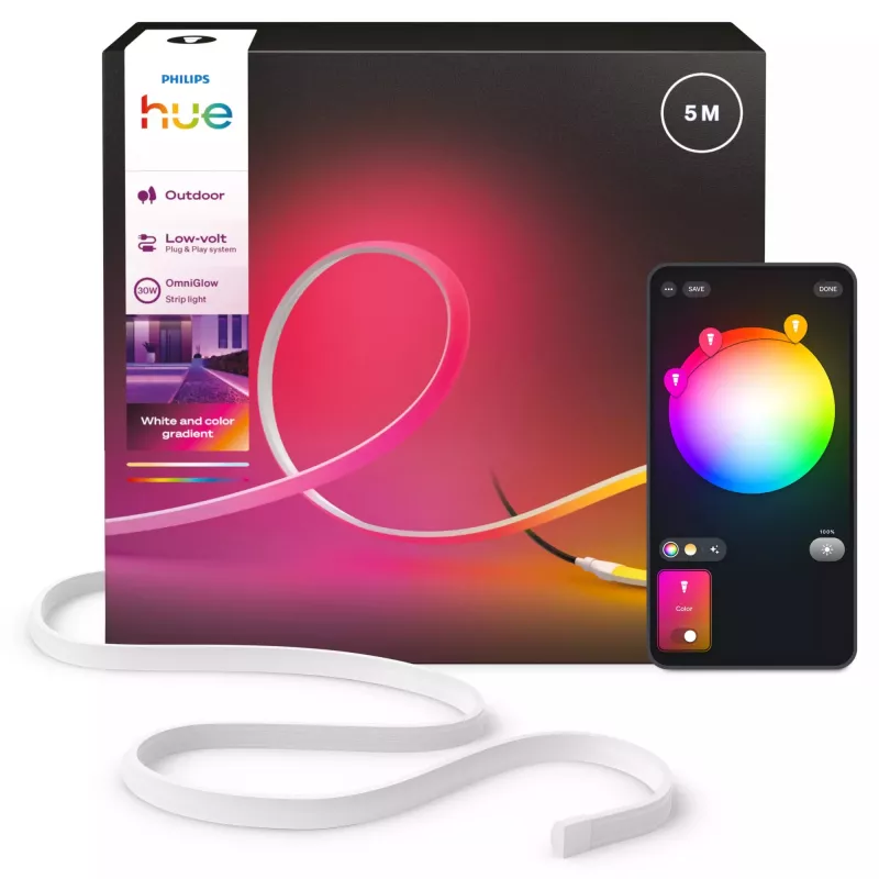 Philips Hue OmniGlow tira de luz para exteriores, 5 m, EU