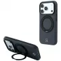 Mercedes Leather with Ring Stand MagSafe funda con anillo soporte para iPhone 18 Pro Max / 17 Pro Max, antracita