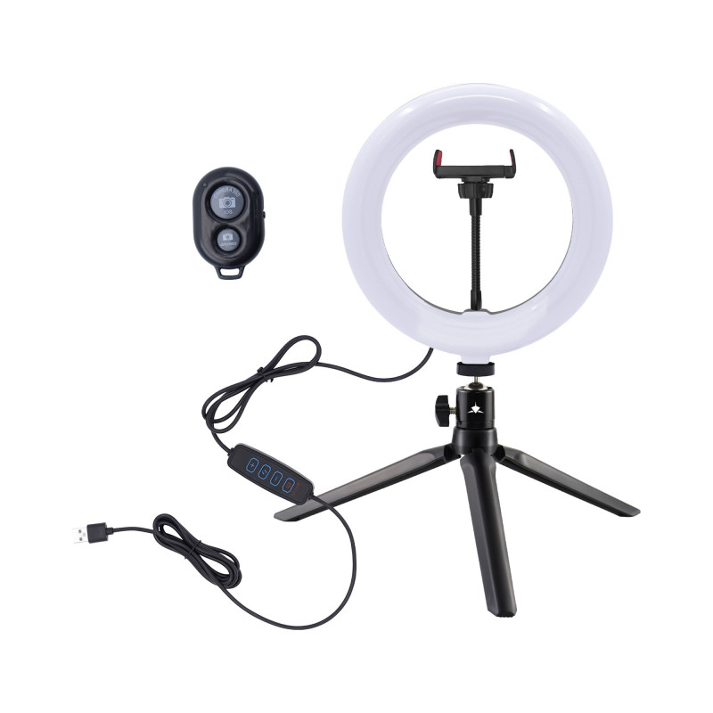 White Shark RL-08 MOONLIGHT-2 aro de luz LED, 21 cm