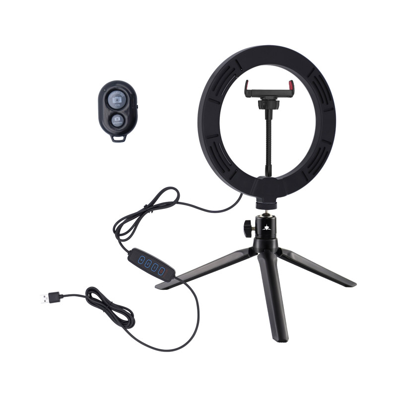 White Shark RL-08 MOONLIGHT-2 aro de luz LED, 21 cm