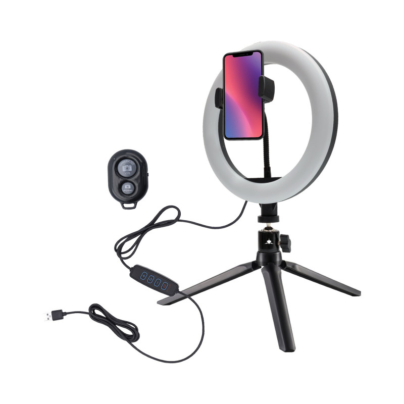 White Shark RL-08 MOONLIGHT-2 aro de luz LED, 21 cm