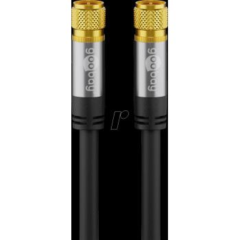 Wentronic 70661 cable de conexión de antena, F, 135 dB, apantallado 4x, 1 m