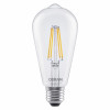 Osram SMART+ MATTER Dimmable Classic Edison 60 827 E27 bombilla inteligente, 6 W, blanco cálido, Wi-Fi