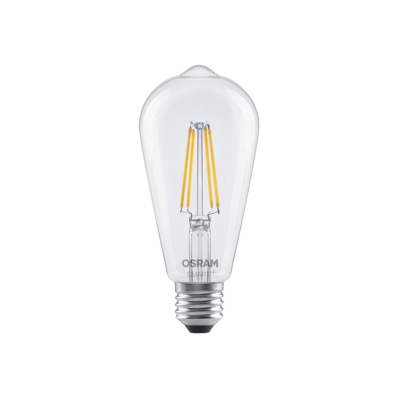 Osram SMART+ MATTER Dimmable Classic Edison 60 827 E27 bombilla inteligente, 6 W, blanco cálido, Wi-Fi