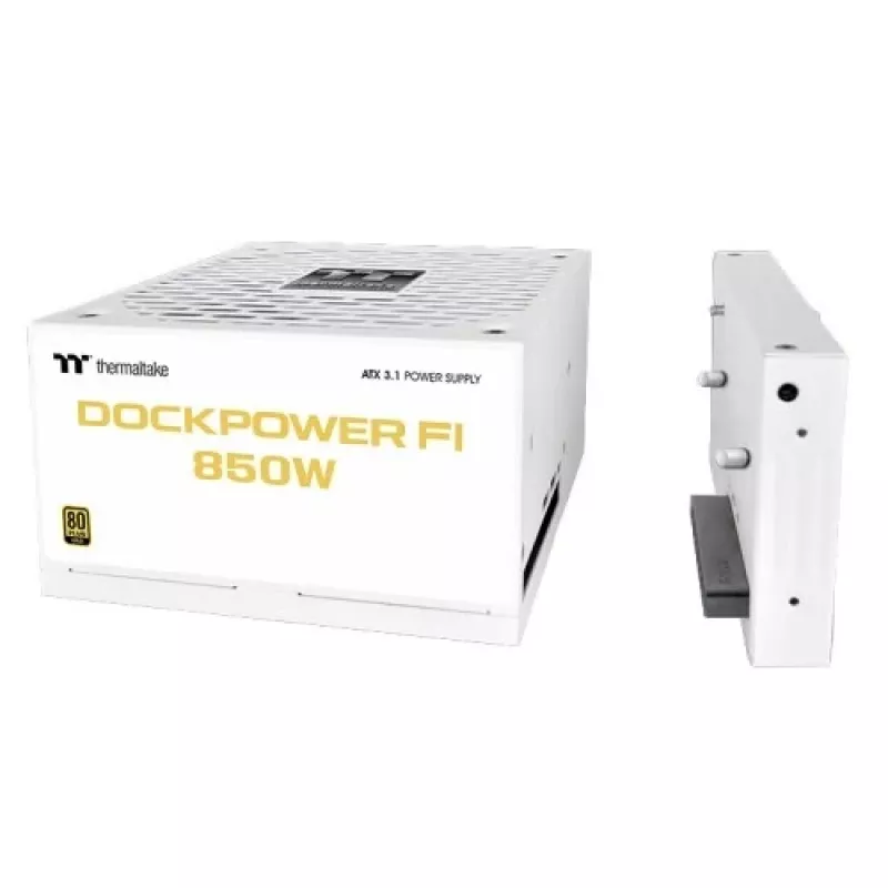 Thermaltake Dockpower FI 850 W fuente de alimentación para PC, ATX 3.1, 80 PLUS Gold, blanco nieve