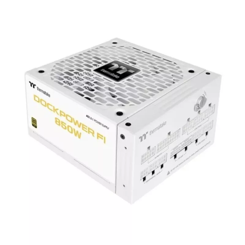 Thermaltake Dockpower FI 850 W fuente de alimentación para PC, ATX 3.1, 80 PLUS Gold, blanco nieve