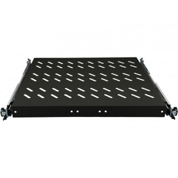 Alantec SA-PW-19-1U-370-4-C bandeja extraíble de 19″ 1U para armarios de servidores, 370 mm de profundidad, 4 puntos de fijación, negra