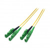 EFB Elektronik O0933.15 cable de conexión dúplex de fibra óptica E2000/APC-E2000/APC, OS2, 15 m, LSZH, amarillo