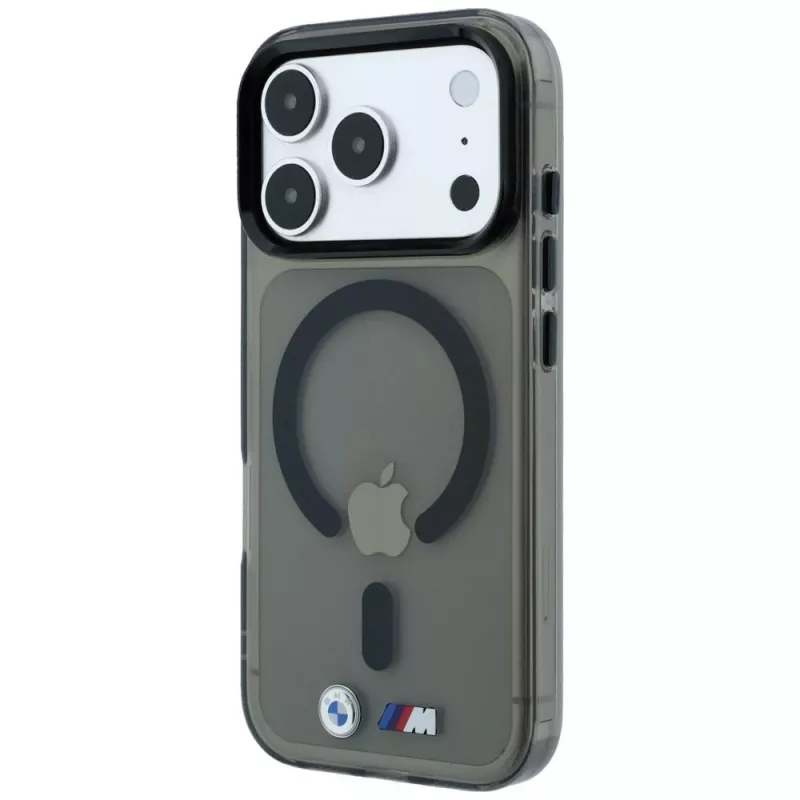 BMW BMW001323 funda para iPhone 18 Pro Max / 17 Pro Max, M IML Glossy Metal Logo & Trims, MagSafe, negra