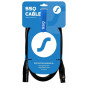 SSQ DMX1 SS-1838 cable XLR macho - XLR hembra, 1 m, negro