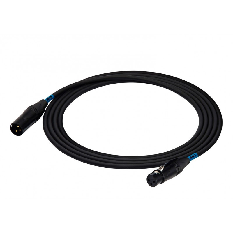SSQ DMX1 SS-1838 cable XLR macho - XLR hembra, 1 m, negro