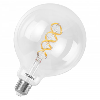 Osram SMART+ MATTER Filament Multicolor Classic Globe 125 40 bombilla inteligente, E27, 4,8 W, RGBW, Wi-Fi