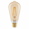 Osram SMART+ MATTER Filament Dimmable Classic Edison 53 824 bombilla inteligente, dorada, E27, 6 W, blanco cálido, Wi-Fi