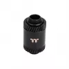 Thermaltake Pacific SF alargador de conexión macho a macho CL-W391-CU00MK-A, 30 mm, negro mate, DIY LCS
