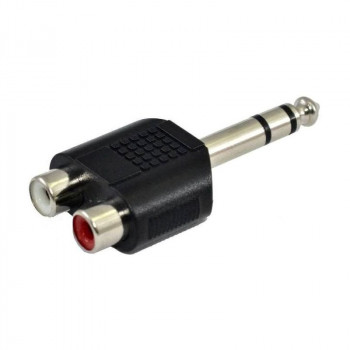 SSQ HA7 adaptador, 2 x RCA hembra – jack estéreo de 6,3 mm