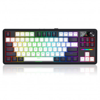 Redragon Wildslash LCD Pro K746WB-RGB-PRO teclado para juegos