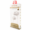 Aiwa ESTM-500W auriculares intrauditivos con cable y micrófono, jack de 3,5 mm, blancos