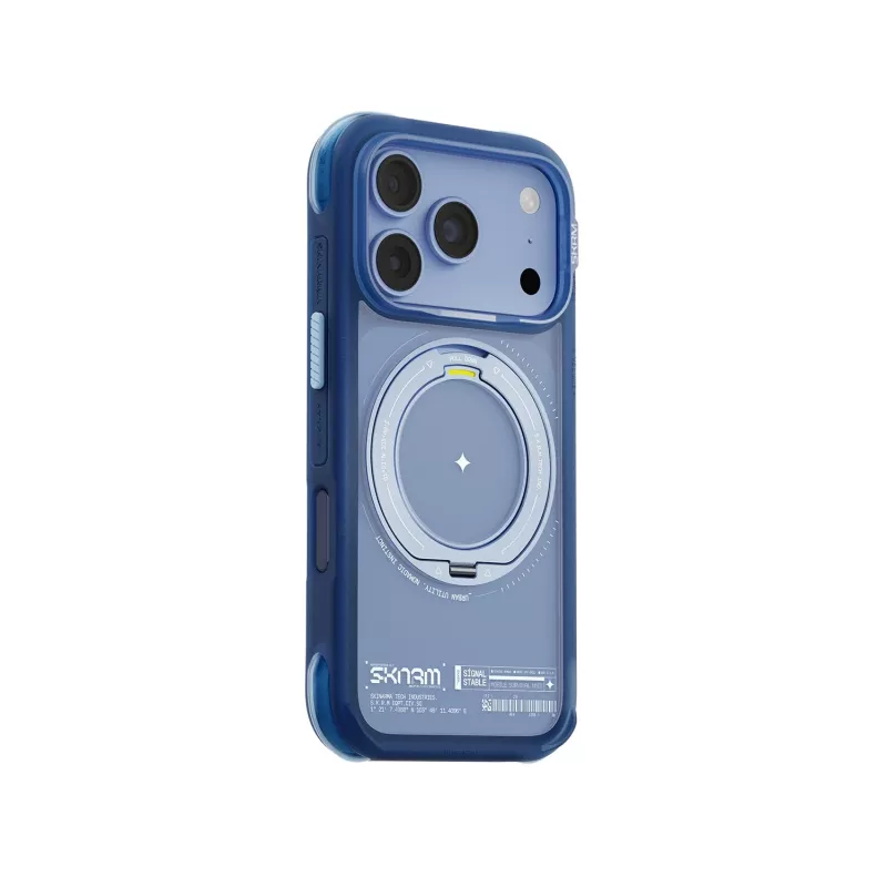 Skinarma Atlas funda con MagSafe y soporte giratorio para iPhone 18 Pro / 17 Pro, azul