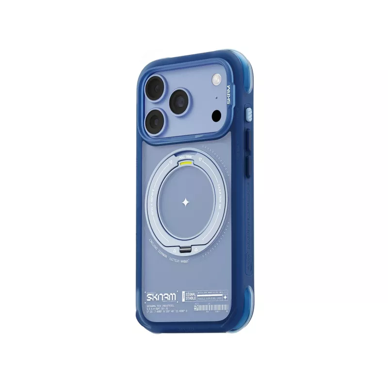 Skinarma Atlas funda con MagSafe y soporte giratorio para iPhone 18 Pro / 17 Pro, azul