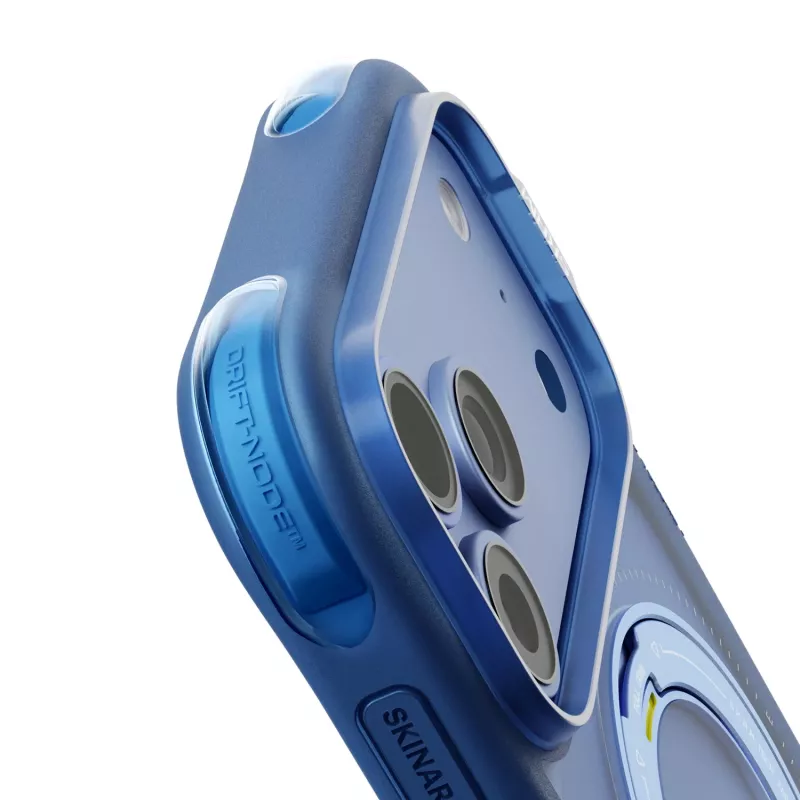 Skinarma Atlas funda con MagSafe y soporte giratorio para iPhone 18 Pro / 17 Pro, azul