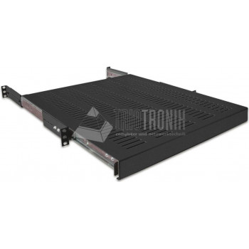 Wirewin SHELF PO 800 BL bandeja extraíble 19″ 1U, hasta 35 kg, negra