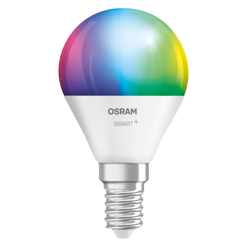 Osram SMART+ MATTER Multicolor Classic P40 bombilla inteligente, E14, 4,9 W, RGBW, Wi-Fi
