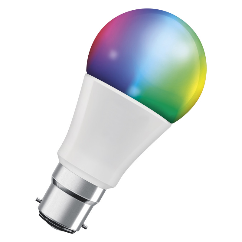 Osram SMART+ MATTER Multicolor Classic A60 bombilla inteligente (1 ud.), B22d, 9 W, RGBW, Wi-Fi