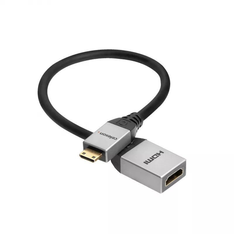 celexon adaptador Mini HDMI M/F con Ethernet, 2.0a/b, 4K, Professional