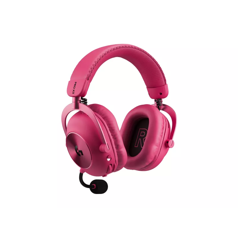 Logitech G PRO X3 LIGHTSPEED auriculares inalámbricos para juegos, 2,4 GHz, magenta