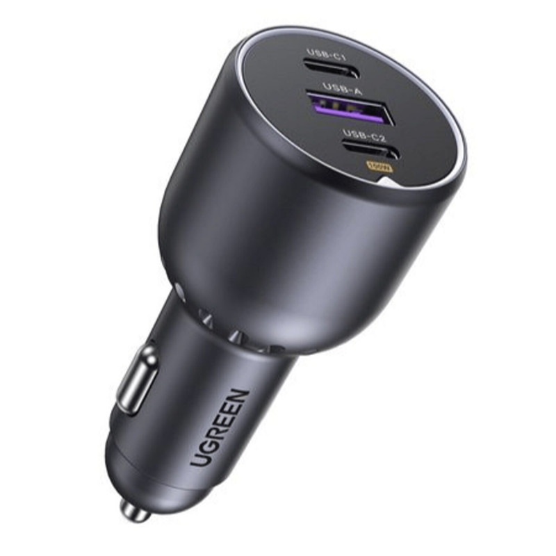 Ugreen EC705 cargador de coche, USB + 2x USB-C, 130 W, con cable de 1 m 5 A