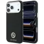 Guess GUE005533 Grained Round Strass Logo funda MagSafe para iPhone 18 Pro / 17 Pro, negra