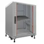 IT-BUDGET armario de red de 19 pulgadas SRK 90ITB19SRK1266GG, 12 U, 600x600 mm, gris claro