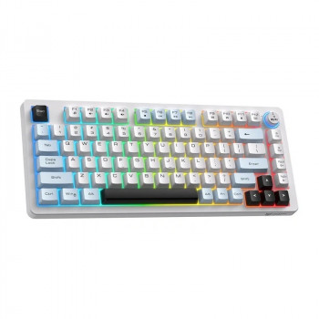 ONIKUMA MT501 teclado gaming, 75%, blanco