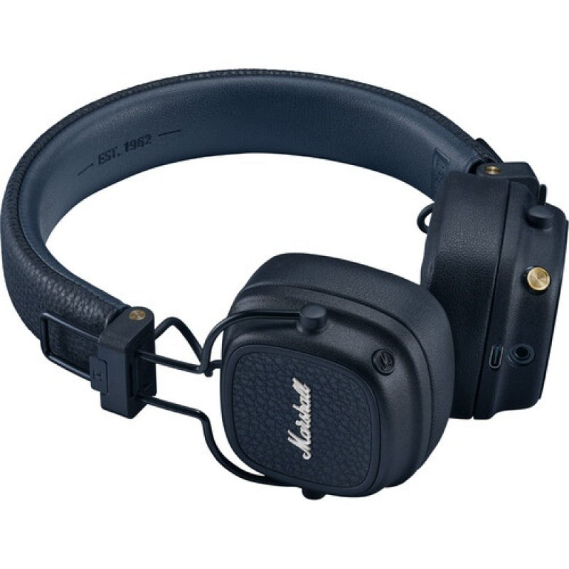 Marshall Major V auriculares inalámbricos, Bluetooth 5.3, Midnight Blue