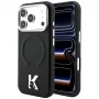 Karl Lagerfeld KF003258 funda Grained Embossed Ring & Kameo Logo MagSafe para iPhone 18 Pro Max / 17 Pro Max, negra