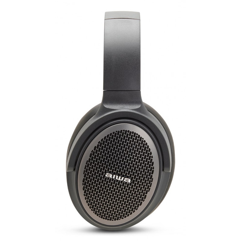 Aiwa HST-250BT auriculares inalámbricos, grises, con micrófono, 3,5 mm, Bluetooth 5.0