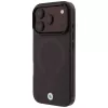 BMW BMW001312 Sign Frosted IML & Metal Logo MagSafe funda para iPhone 18 Pro / 17 Pro, burdeos