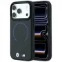 BMW M Kevlar Blue Print Ring MetalLogo MagSafe funda para iPhone 18 Pro / 17 Pro, negra