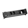 Bachmann POWER FRAME M regleta empotrable, 2x T13, 1x USB C/C 65 W, 1x CM