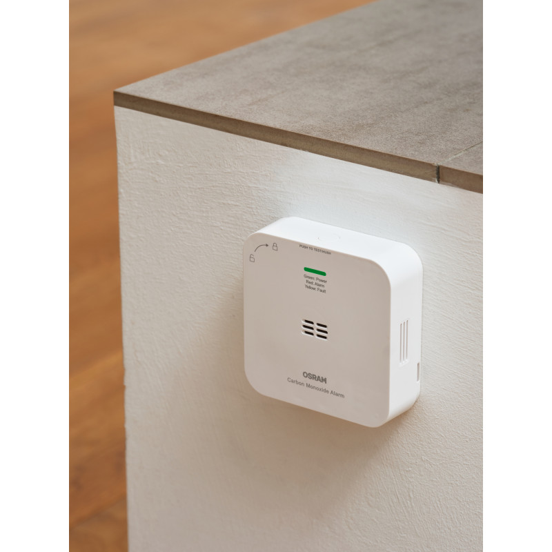 Osram SMART+ WiFi detector de monóxido de carbono (CO), blanco