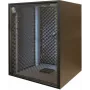 Silence Rack SRO156080B armario rack de 19 pulgadas insonorizado, 15 U, 1 ventilador silencioso, 600x800 mm, puerta de cristal, negro