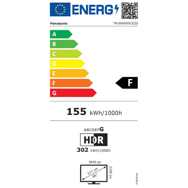 Panasonic TN-86W95CEZS Smart TV 4K Ultra HD Mini-LED, Google TV
