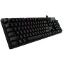 Logitech G512 teclado gaming mecánico, LIGHTSYNC, con cable, distribución nórdica