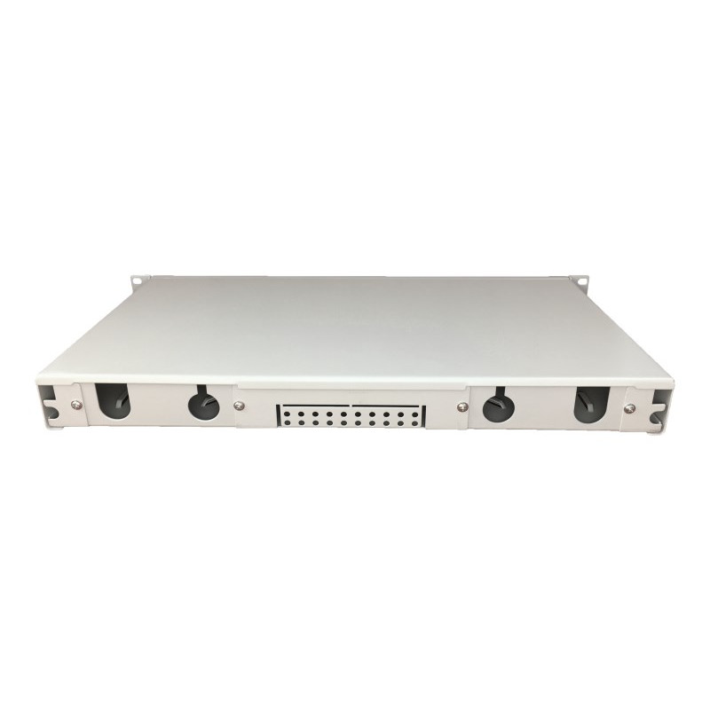 Alantec FOP-1U-12SCD-S panel de distribución de fibra óptica 12xSC duplex de 19 pulgadas 1U, extraíble, con panel frontal y accesorios de montaje
