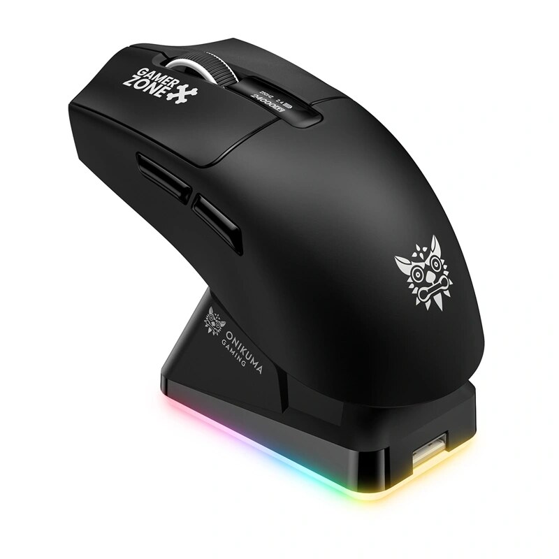 ONIKUMA DM10 ratón gaming inalámbrico, negro