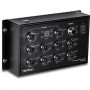 TRENDnet TI-XPG102 switch industrial, EN50155, M12, Gigabit PoE+, ferroviario, 10 puertos