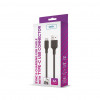 Setty cable USB-A a USB-C, 1 m, 3 A, negro