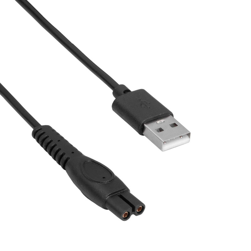Akyga AK-PD-10 cable de carga USB para Philips OneBlade, 1,8 m