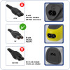 Akyga AK-PD-10 cable de carga USB para Philips OneBlade, 1,8 m