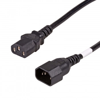 Akyga AK-PC-111A CCA cable alargador de alimentación, 3x0,5 mm², IEC C13 / IEC C14, 5 m, negro